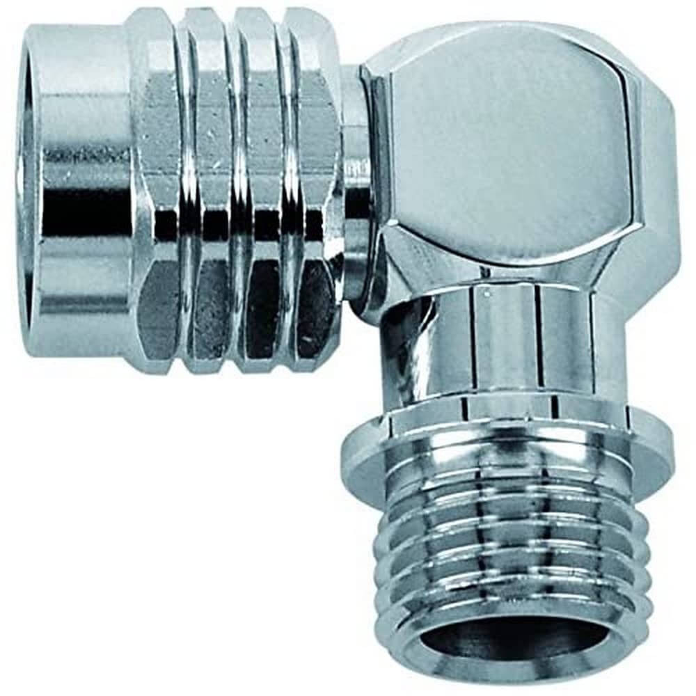 Best divers ae0115 Connector Brass, Chrome, Swivel, 2 ° Stadium 90 °, 9/16 "M-9/16 F