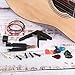 Jetec 41 Pieces Guitar Strings Changing Kit Guitar Tool Kit Guitar Picks Capo Pins 3 in 1 Guitar String Winder Cutter and Bridge Pin Puller