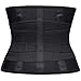 KOOCHY Waist Trainer for Women - Waist Trimmer Back Support Belt Sweat Wrap for Weight Loss Workout Fitness Gym Sport(Black,S)