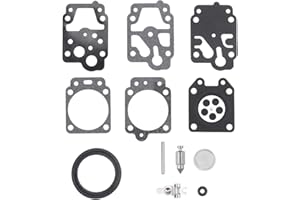 uxcell K20-WYJ Carburetor Rebuild Kit Gasket Diaphragm for Walbro K10-WYB K20-WYJ D20-WYJ Echo Homelite Engines Carb 2pcs