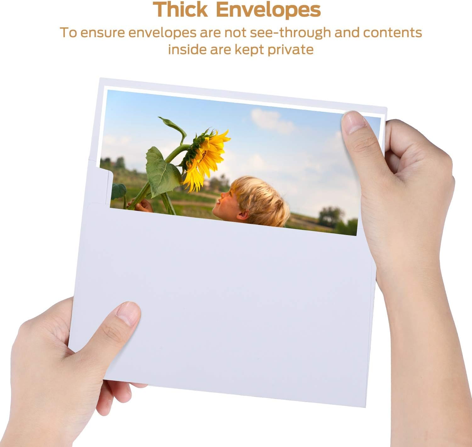 Ohuhu A7 Printable White Envelopes 5X7 100 Pack - Quick Self Seal, for 5x7 Cards, Perfect for Chirstmas Cards, Weddings, Invitations, Photos, Graduation, Baby Shower, 5.25 x 7.25 inches A7 : Office Products
