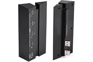 CUIFATI USB Hub for High Speed 5-Port USB Hub 2.0 & 3.0 Expansion Hub Controller Adapter,5 Port HUB for High Speed Charger Controller Splitter Expansion for 4 Game