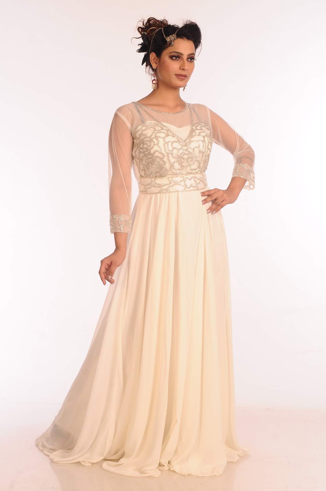 MaximCreation Byzantine Nikkah Dress Islamic Fashion Wear Dubai Kaftan Takchita 6938