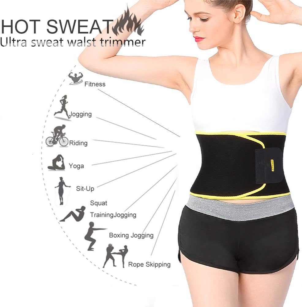 Fashion Sauna Belt Adjustable Weight Loss Waist Trimmer Waist Slimming Heating F Fashion Clothes Shoes Accessories Suneducationgroup Com