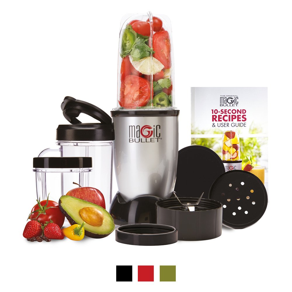 The Original Magic Bullet Food Processor Blender Black 11 Piece Set eBay