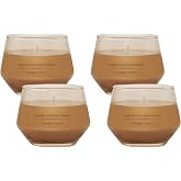 Yankee Candle Studio Medium Candle, Amber &amp; Sandalwood, 10 oz, 4-Pack