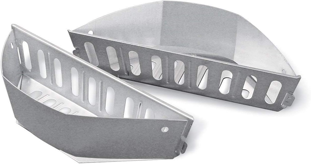 Wondjiont 2 Pack Stainless Steel Charcoal Basket, Char-Basket Briquet Coal Holders for Weber 7403 and Any Others