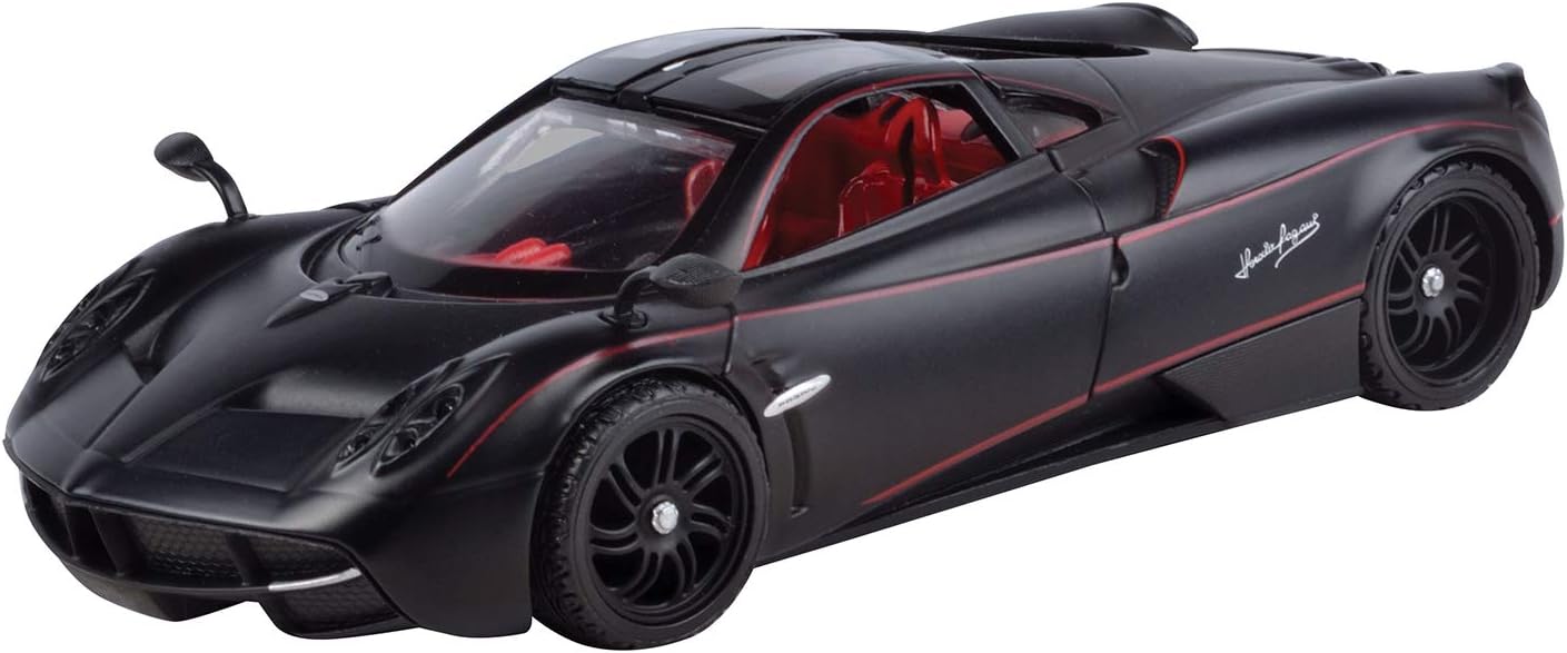 Pagani Huayra in matt black 1:24 scale from motor max, 3.5 inches