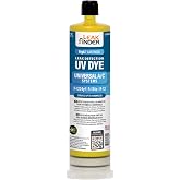 LEAKFINDER LF1800 BIGEZ Automotive Universal Air Conditioner Refrigerant Leak Detection Dye, Services R134a, R-1234yf Systems, (1) 8oz AC Fluorescent Dye Bottles, Made in USA