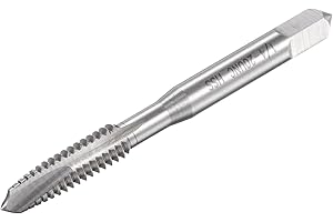 uxcell Spiral Point Threading Tap 1/4-20 UNC, HSS (High Speed Steel) Machine Thread Screw Tap 3 Straight Flutes Uncoated Tapp