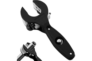 Dayinkes Ratcheting Tubing Cutter, 2 in 1 Copper Tube Cutter, Close Quarters Tubing Cutter, Copper Pipe Cutter for Cutting PV