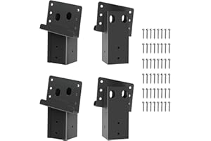 ICokin Deer Stand Brackets,Outdoor 4"x 4" Compound Angle Brackets for Deer Stand Hunting Blinds Shooting Shack and Tree Houses
