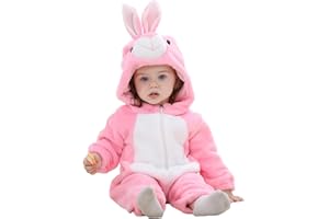 FHSFDZSW Unisex Baby Costume,Baby Flannel Animal Halloween Onesie Costume Home Clothing