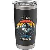Ouray Colorado USA Retro Mountain Vintage Style Design Stainless Steel Insulated Tumbler