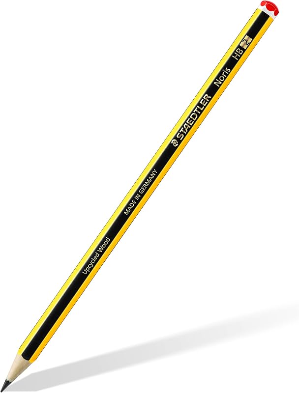 Bleistifte Noris, HB, sechskant, Set mit 8 unglaublich bruchfesten Bleistiften, 1 Spitzer, 1 Radiergummi, hohe Qualität Made in Germany, 120 SBK8P1