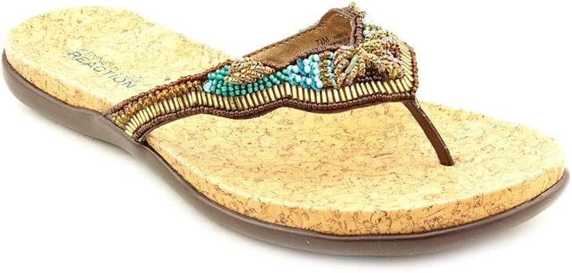 kenneth cole reaction beaded flip flops
