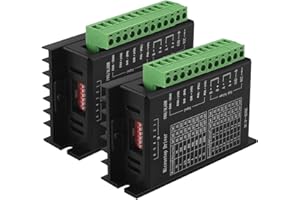 OUYZGIA TB6600 Stepper Motor Driver 4A Controller for Nema 17, 23 and 34 - 32 Segments for 42 57 86 Motors, Upgraded Version-2PCS