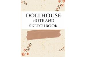 dollhouse stationary notebook and sketchbook 8.5 x 11 lined /blank 132 pages: Dollhouse little helper