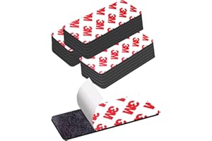 NIUBIKLUS 20Pack, 3" x 1.2" Pre-Cut Magnetic Tape with Adhesive Backing, Flexible Magnets Strips Peel and Stick for DIY Crafts Art Projects and Organization-76x30x2 mm-20pcs