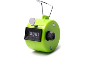 Othmro Office Table Desk Handheld 4 Digit Numbers Display Tally Click Counter