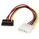 StarTech.com 6in 4 Pin LP4 to Left Angle SATA Power Cable Adapter - LP4 to SATA Power Adapter (SATAPOWADPL)