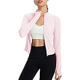 baleaf Women's UPF 50+ Sun Shirts Protection SPF Crop Jacket UV Protection Long Sleeve Full Zip Clothing Lightweight