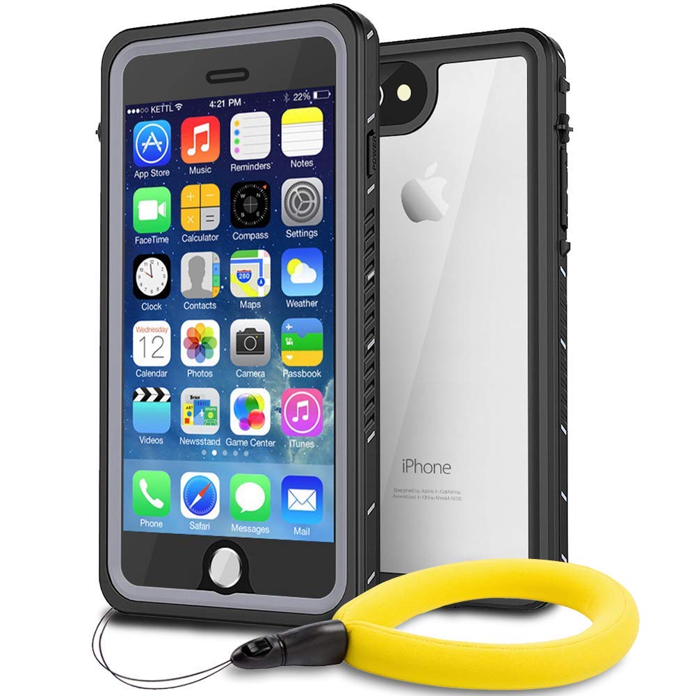 IEVEI Waterproof Case for iPhone 7 Plus/8 Plus 5.5inch, Shockproof Underwater Case with Floatable Strap