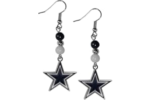 Siskiyou Sports NFL Fan Bead Dangle Earrings