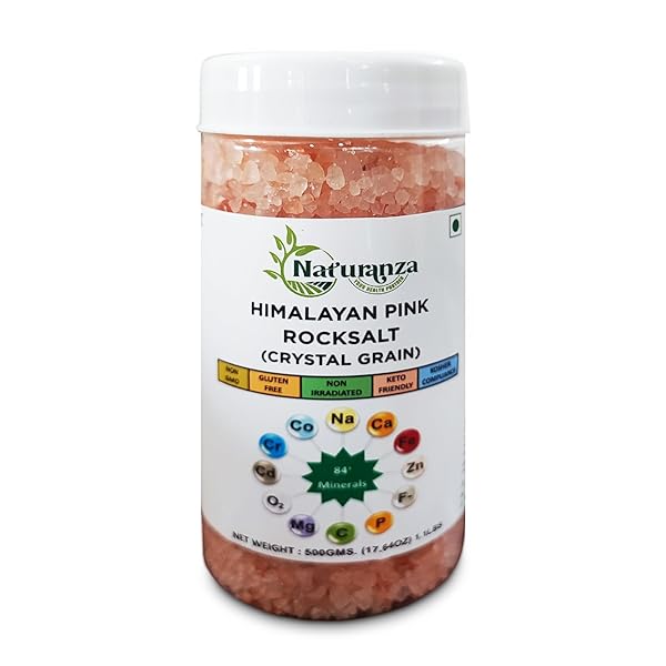 NATURANZA HIMALAYAN PINK ROCK SALT CRYSTAL GRAIN –(17.64...