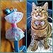 Jetloter 12 Pcs /Set Soft Nylon Puppy Cat Id Collar Adjustable Whelping Litter Bow Ties Collars with Bell