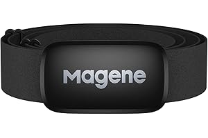 Magene H64 Heart Rate Monitor, Heart Rate Sensor Chest Strap, Protocol ANT+/Bluetooth, Compatible with iOS/Android APPs (New H64)
