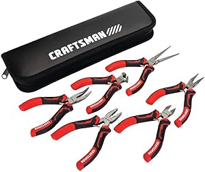 CRAFTSMAN Pliers, 6-Piece Mini Set with Pouch (CMHT81716)