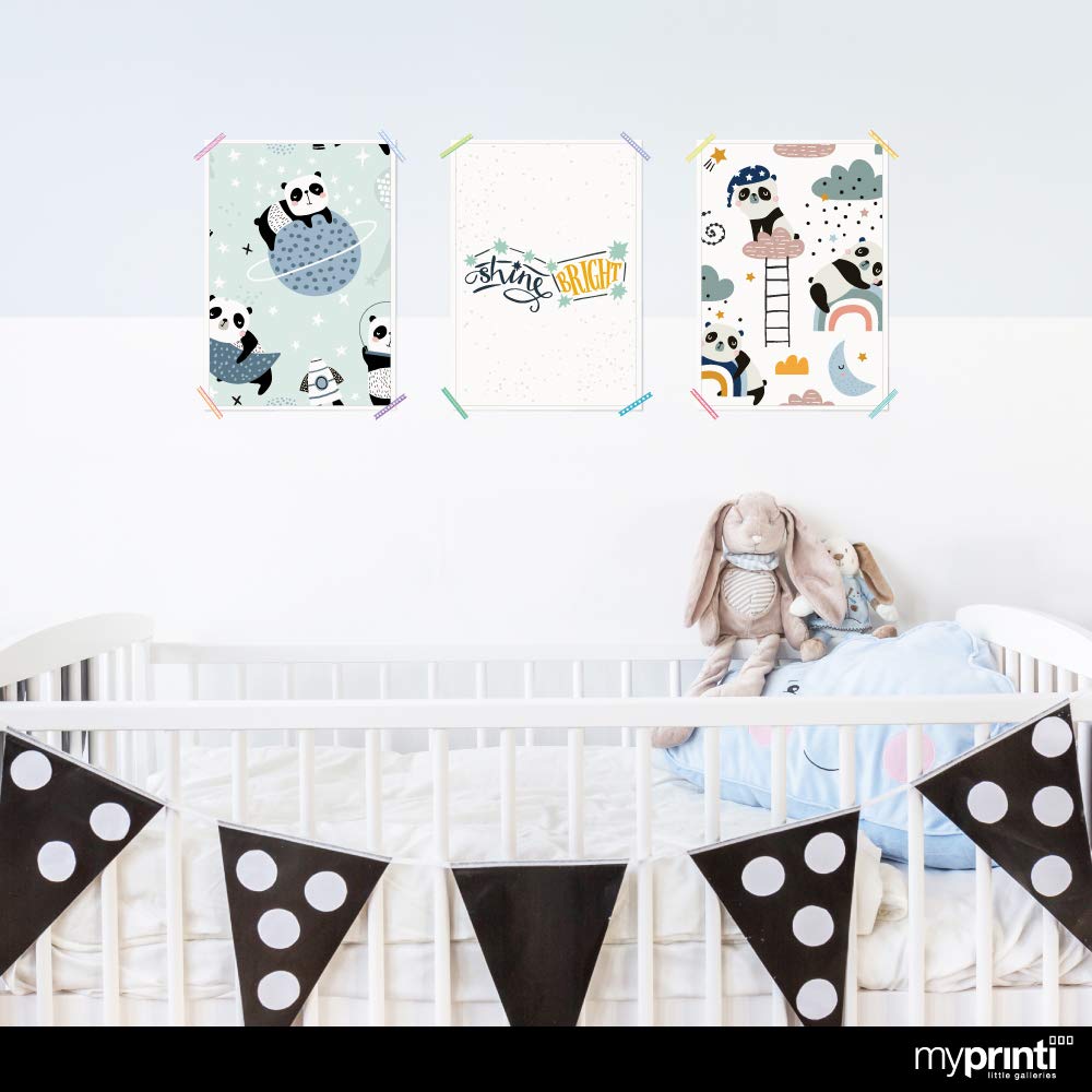 Set 3 Poster Per Cameretta Bambini - Disegni Animali Dolci, Formato A4, Carta Spessa 300g/m² - Foto 6