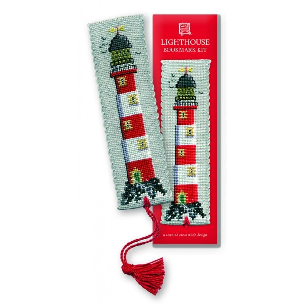 Textile Heritage Collection Cross Stitch Bookmark Kit - Lighthouse