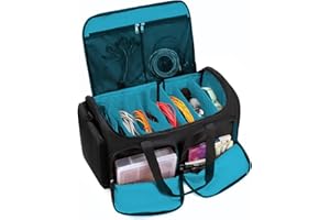 Gatycallaty Cable Bag Music Dj Band Equipment Cable Bag Music Dj Band Equipment High Capacity Gig Band Cable File Bag High Capacity Gig Band Cable File Bag (BLUE)