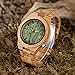 BOBO BIRD Wooden Men's Bamboo Watch with Luminous Night Silver Pointer Casual Sports Watches Gift with Box