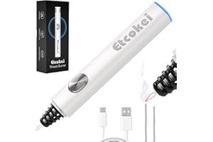 Etcokei Rechargeable Thread Burner for Jewelry Making - Cordless Thread Zapper & Cautery Pen for Beading, Bracelet Making, Leather Craft, Sewing & Stringing Projects (Replacement Tip Not Included)