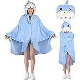 Wearable Hooded Blanket, Soft Hooded Cloak Hoodie Blanket for Women, Adults, Hoodie Blankets Gifts for Mother's Day