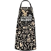 POFULL Game Dice Gift Dice Dad Apron Father's Day Gift The Daddy Roll For Mercy Apron With Pockets
