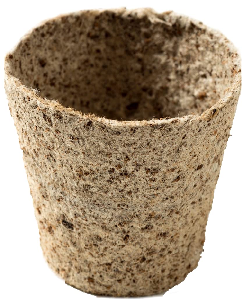 Nutley's Round 8cm Peat-Free Fibre Plant Pots Biodegradable (Quantity: 50, Size: 8cm)