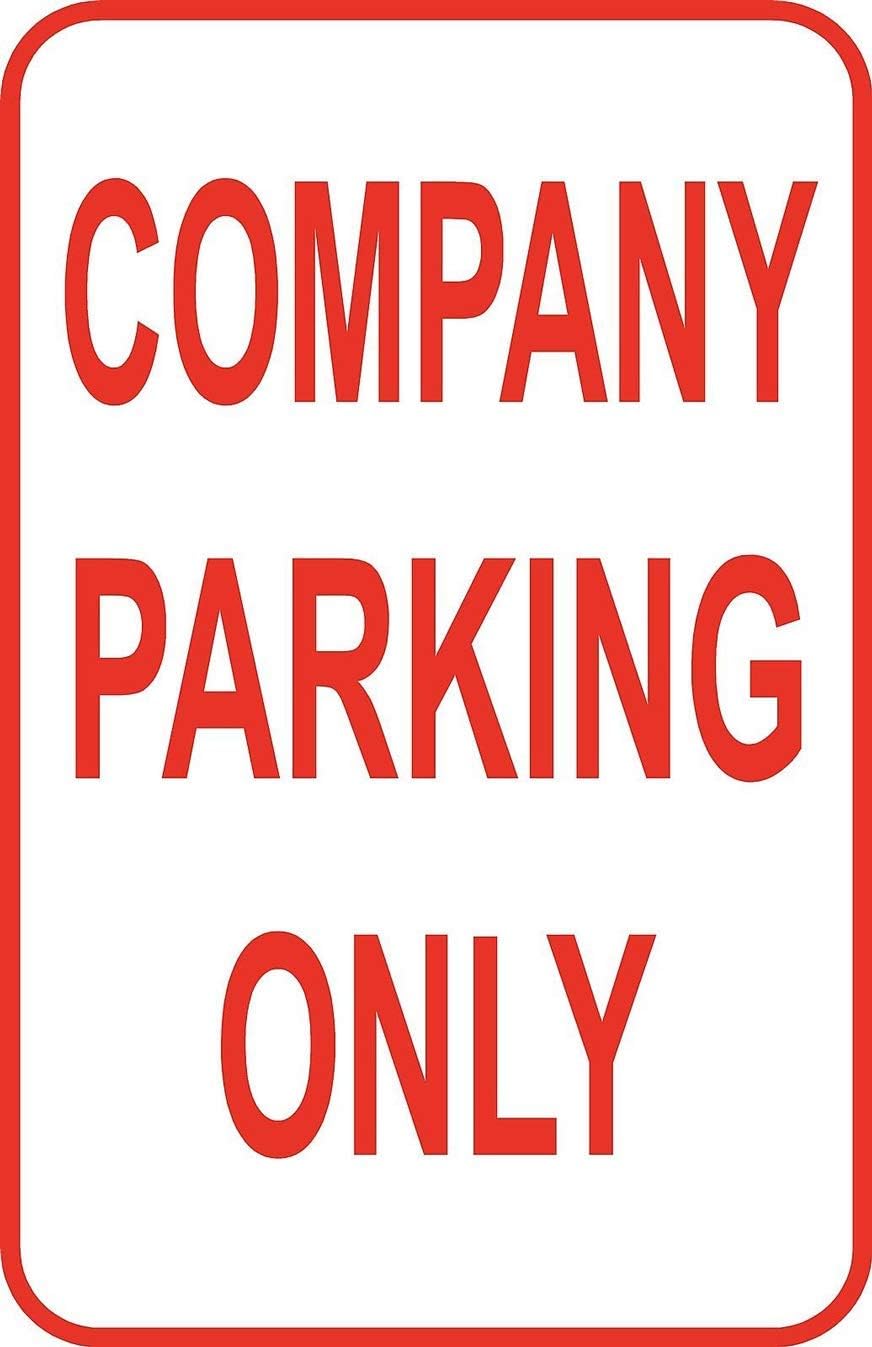 Toddrick Company Cartel de estaño con Texto en inglés Parking Only