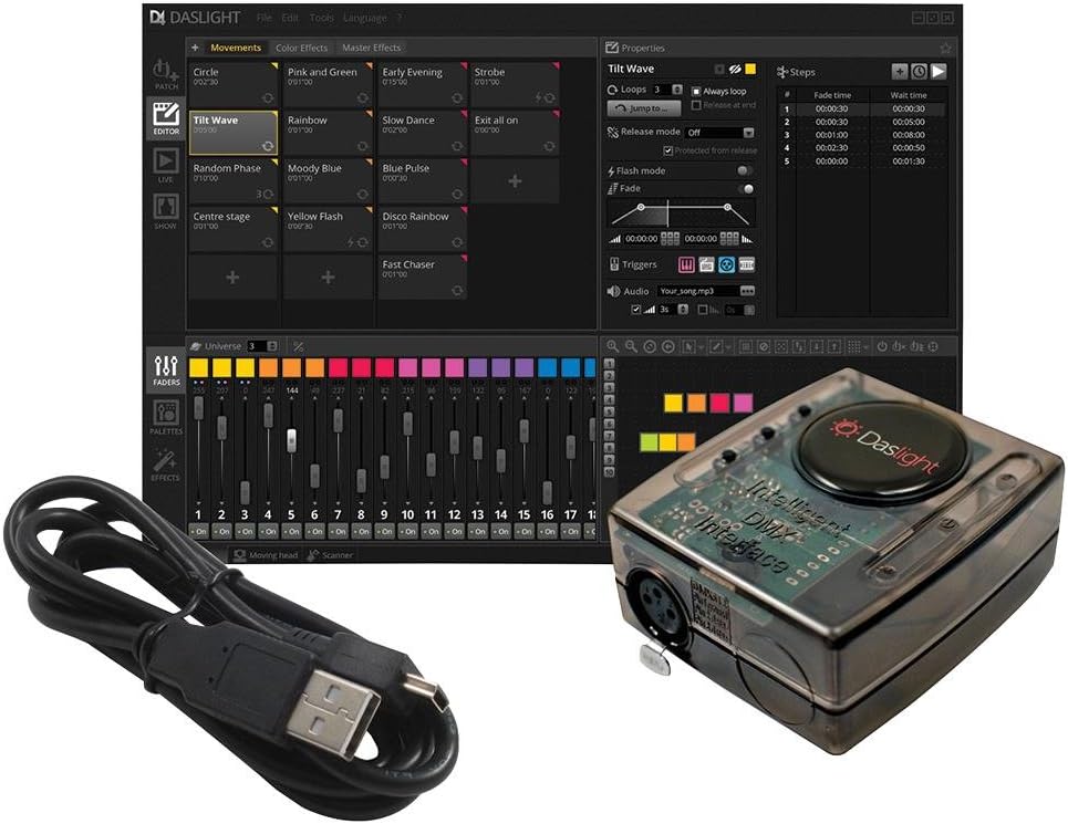 DASLIGHT 128 CHANNEL DMX CONTROLLER