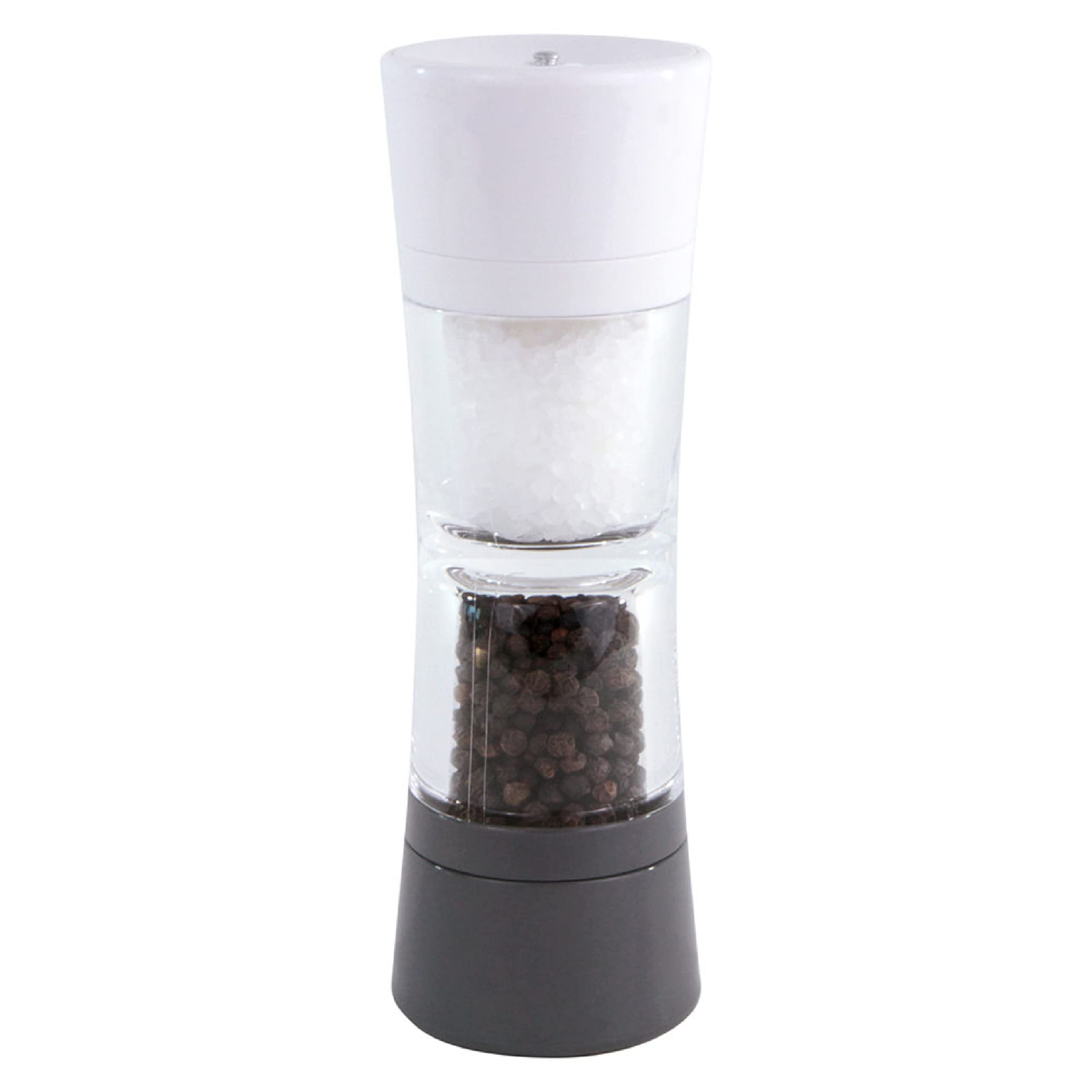 Cole & Mason Lincoln Duo Salt and Pepper Grinder Combo, Acrylic Combination Mill Includes Premium Salt and Peppercorns