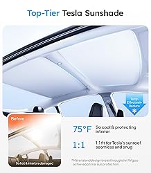 Wigoo Tesla Model 3 Sunshade Roof [Never Sag, Nano