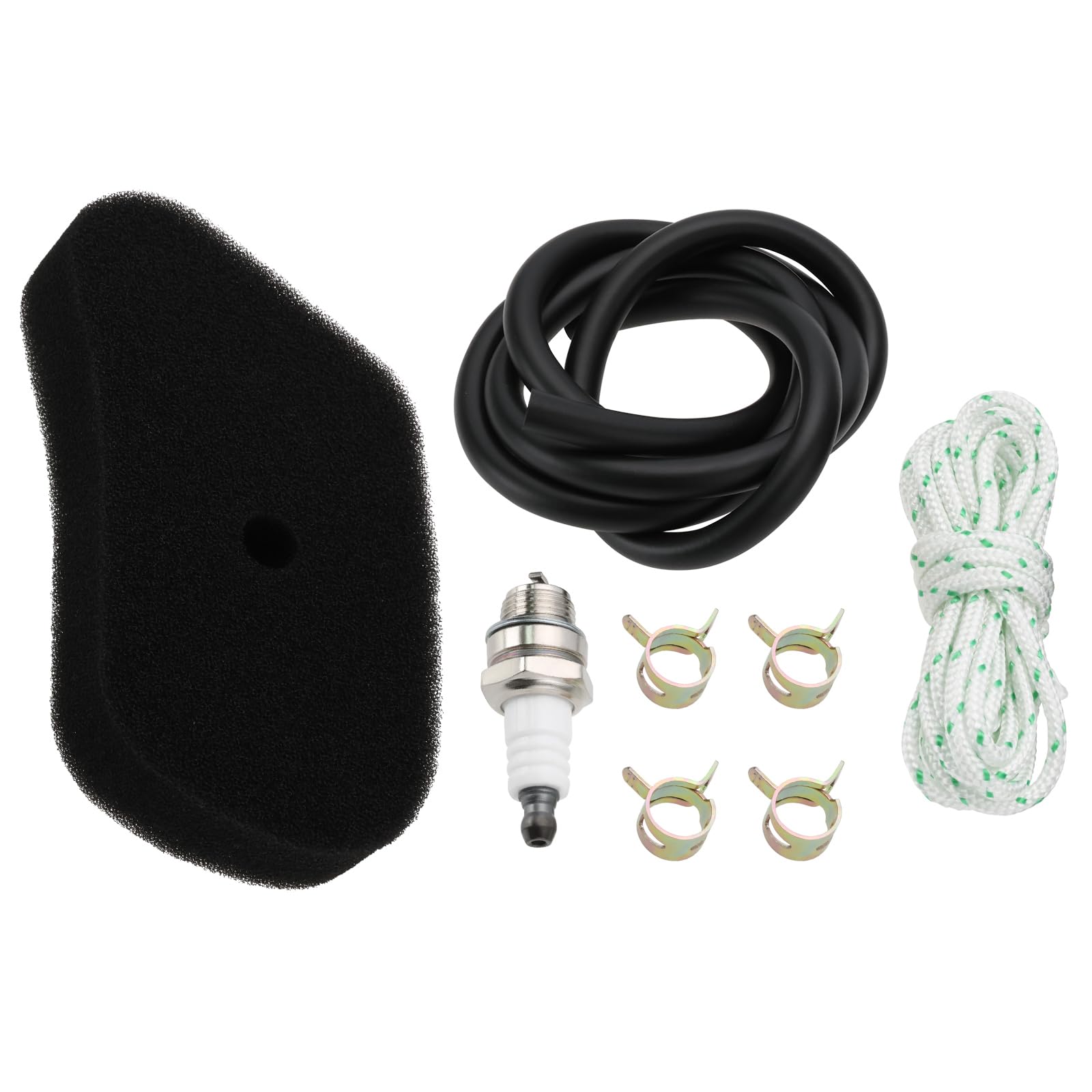 Create idea Air Filter Kit Fuel Filter Service Kit 17211 ZG1 700 Compatible with Honda GV100 HR173 HRB423 HRB535 with L7T Spark Plug and Fuel Line