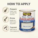 Rustins Quick Dry Radiator Enamel Satin Black 500ml view 5