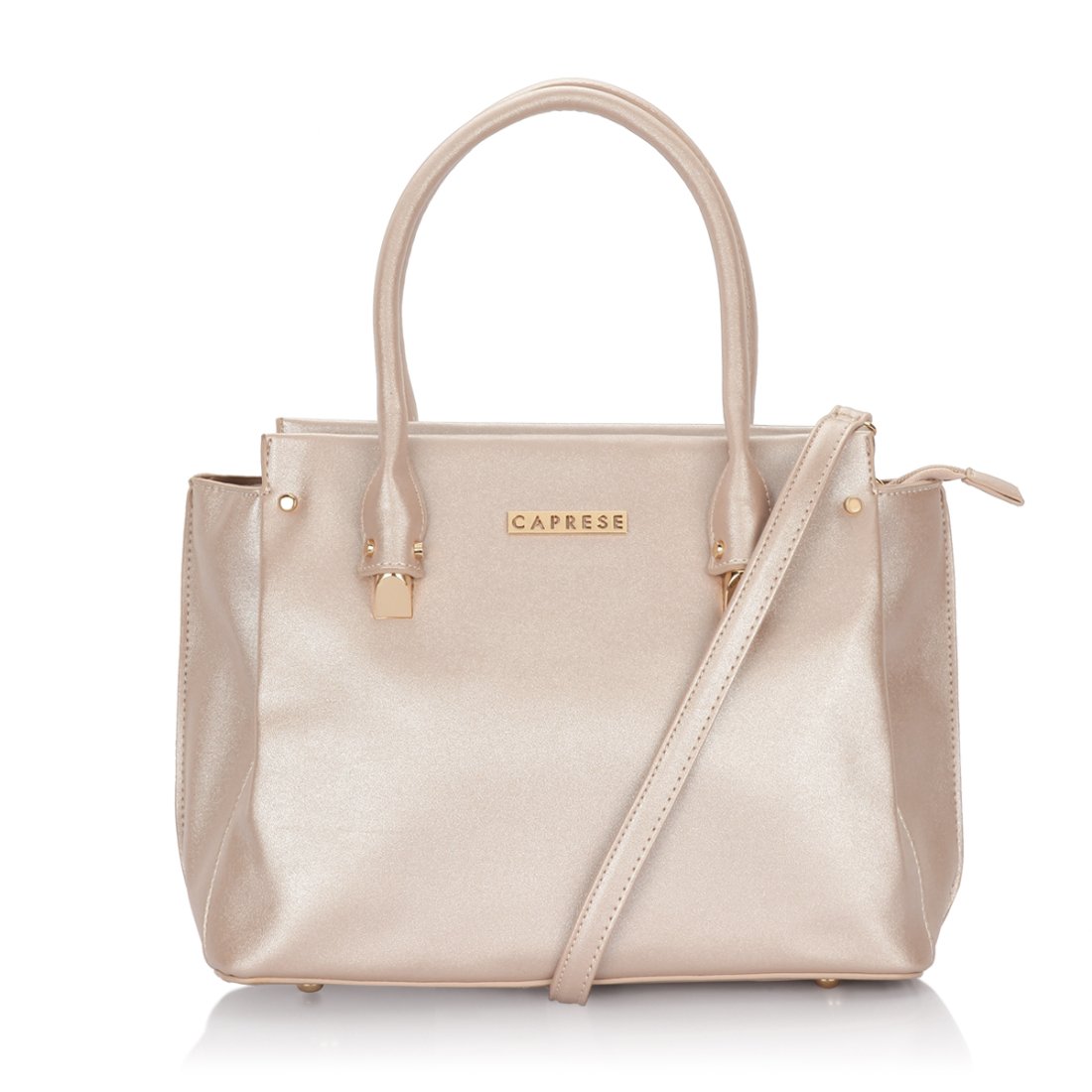 caprese christine women's tote bag (metallic soft pink) ()