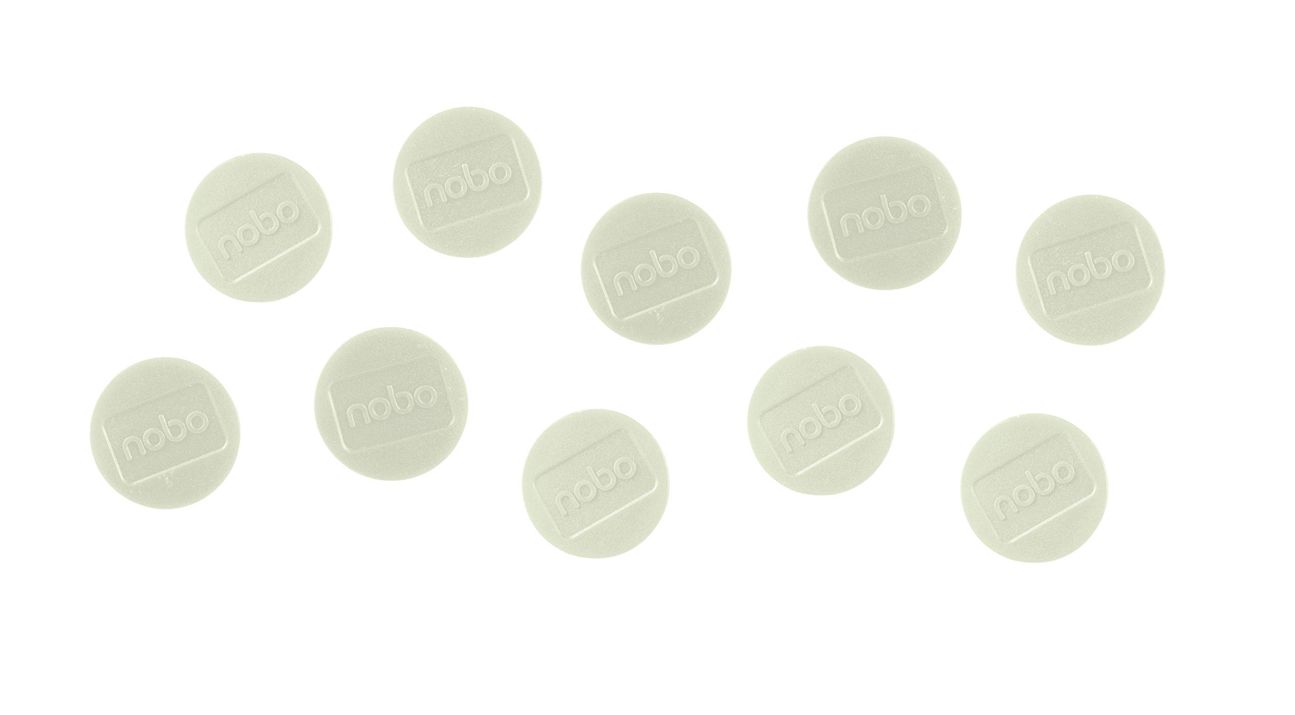 Nobo Magnetic Whiteboard Magnets, 38 mm, Pack of 10, 1915315, Coloured