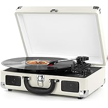 Digitnow!Vintage Turntable,Black 3 Speed Vinyl Record Player