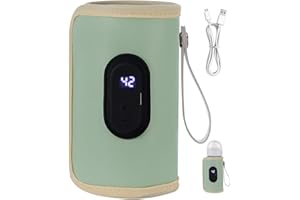 Portable Bottle Warmer 18W Quick Heating Baby Bottle Warmer Temperature Adjustable USB Baby Bottle Heater Travel Bottle Warme